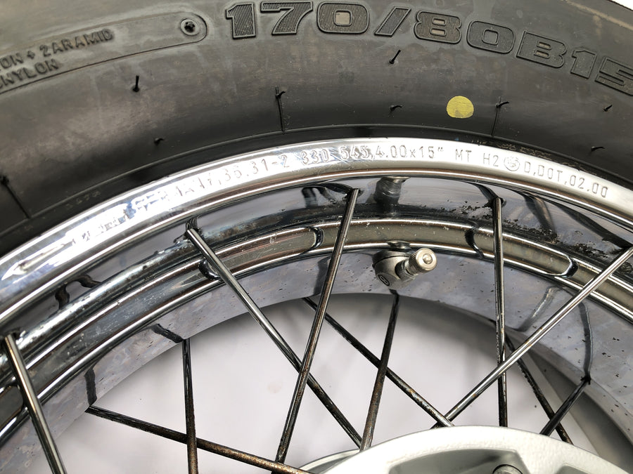 BMW R 850 C 259C [1999] - Bakhjulsmasse Spoke Wheel 4.00x15 inches