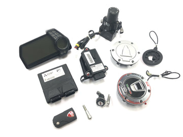 Ducati Multistrada 1200 S Touring [2009] - Låssett tenningslås startsperre ECU speedometer sensor