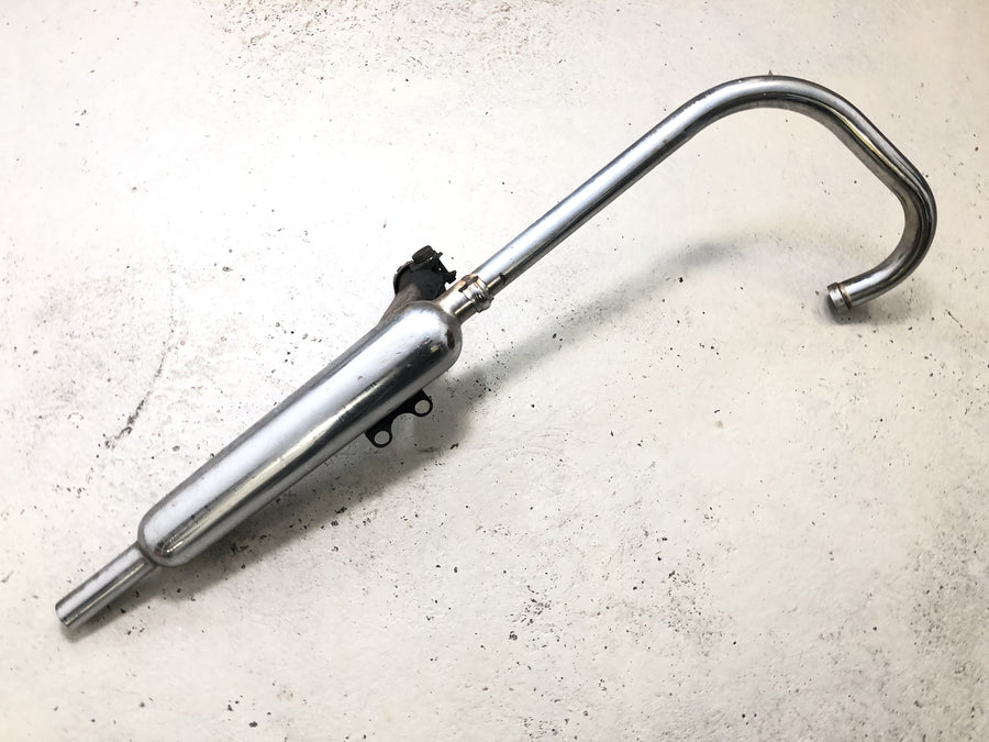 Kawasaki W 650 EJ650A [1999] - Eksosanlegg venstre, eksosmanifold, lyddemper