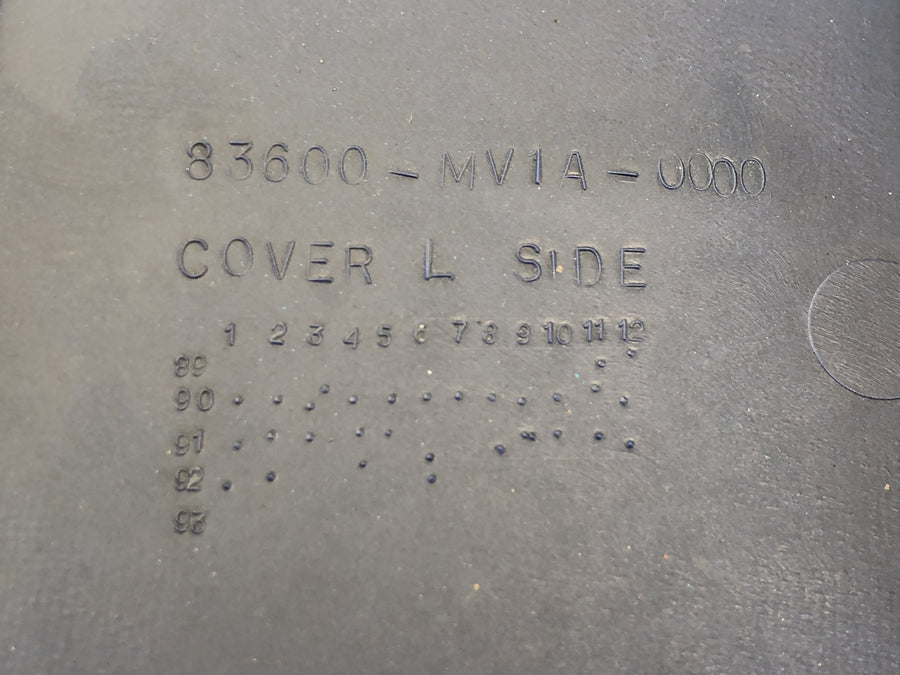 Honda XRV 750 Africa Twin RD04 [1992] - Sidepanel på bakpanel venstre
