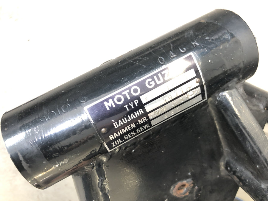 Moto Guzzi V7 Special [1971] - ramme med registreringsdokument hovedramme chassis chassis bunnramme