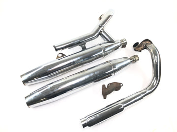 Yamaha XVS 650 4VR [1997] - Eksosanlegg, lyddemper bak, manifold komplett