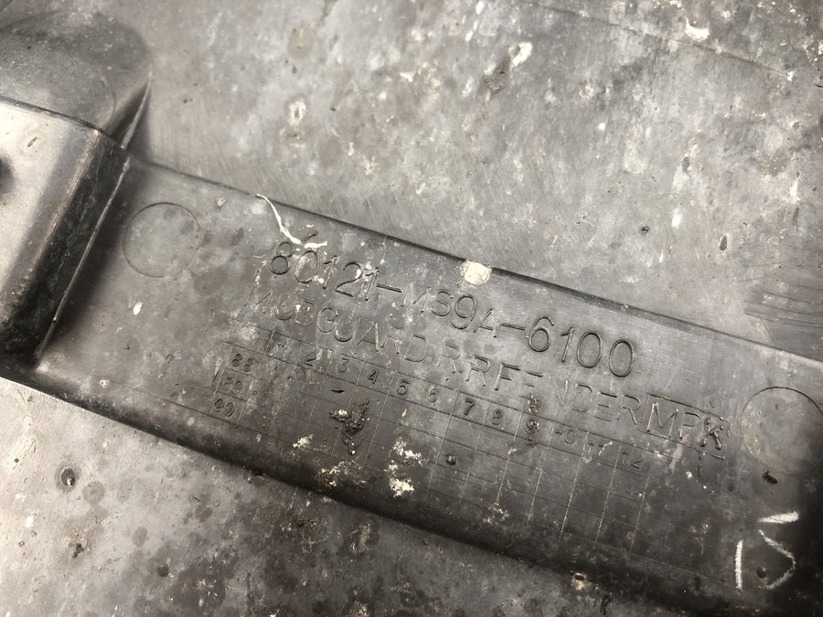 Honda CB 750 RC42 [1996] - Splash Protection License Plate Holder bakhjulsdeksel