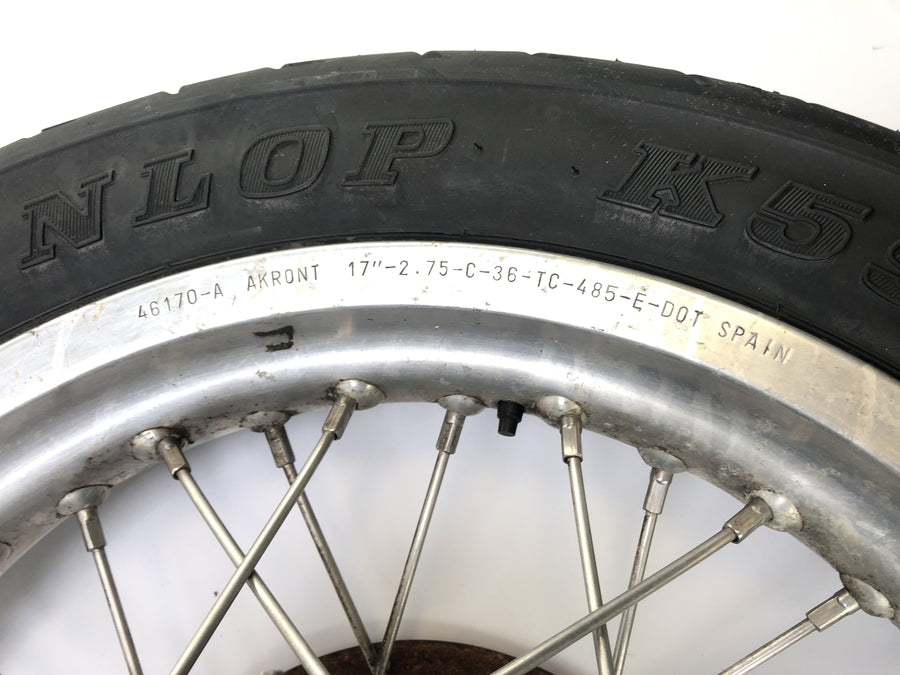 Cagiva Elefant 650 [1984] - Bakhjulhjulskanten med kjedehjul og bremseskive