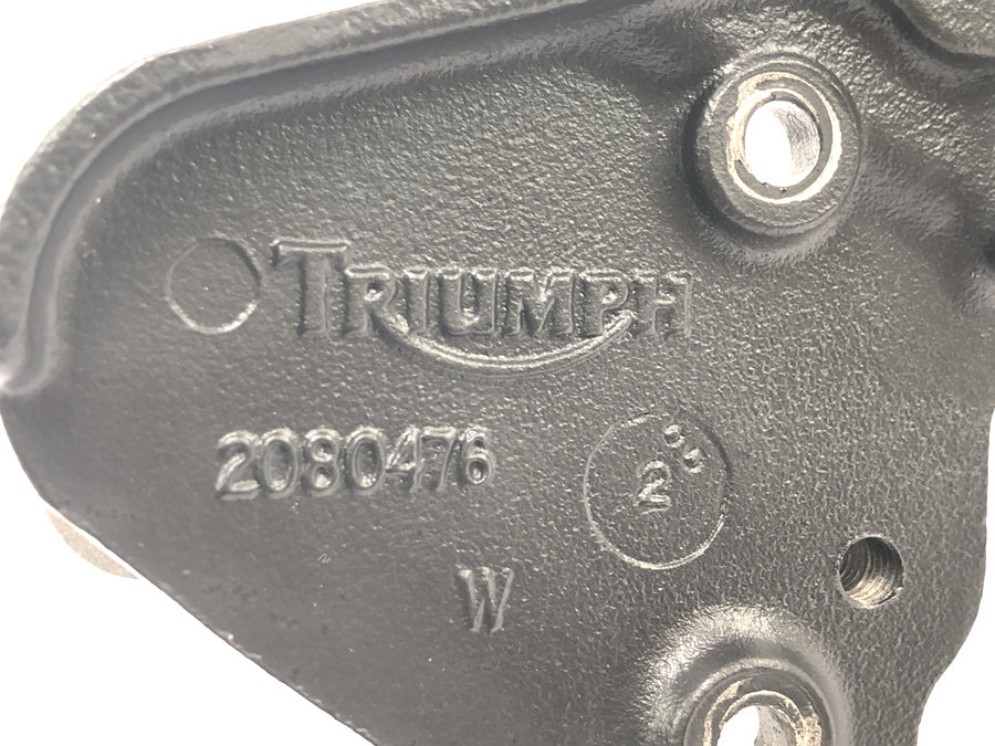 Triumph Tiger 955i 709EN [2003] - Førerfotstøtte til høyre med holder for fotstøttesystemet
