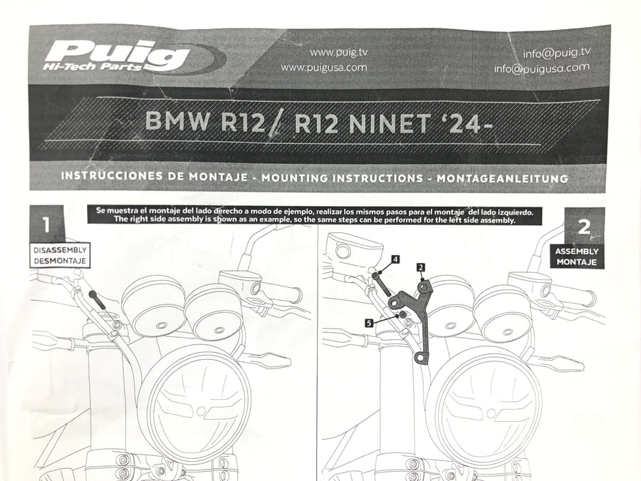 Kawasaki W 230 [2025] - Svart frontrute med tilleggsmateriale