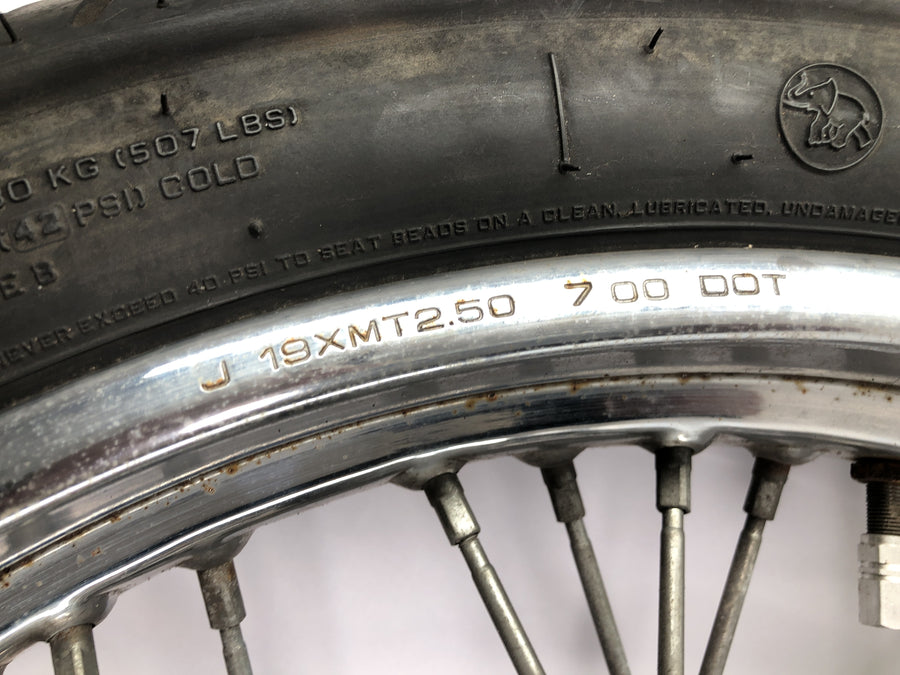 Yamaha XVS 650 Drag Star VM03 [2001] - Forhjulskanten Spoke Wheel med bremseskive 19 tommer