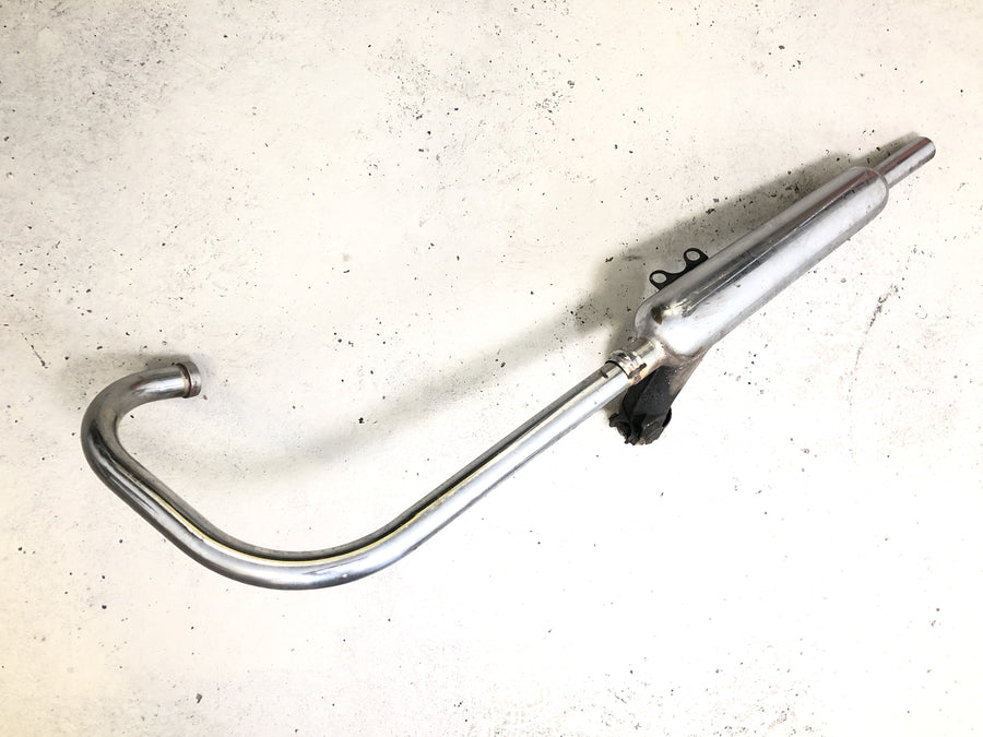 Kawasaki W 650 EJ650A [1999] - Eksosanlegg venstre, eksosmanifold, lyddemper