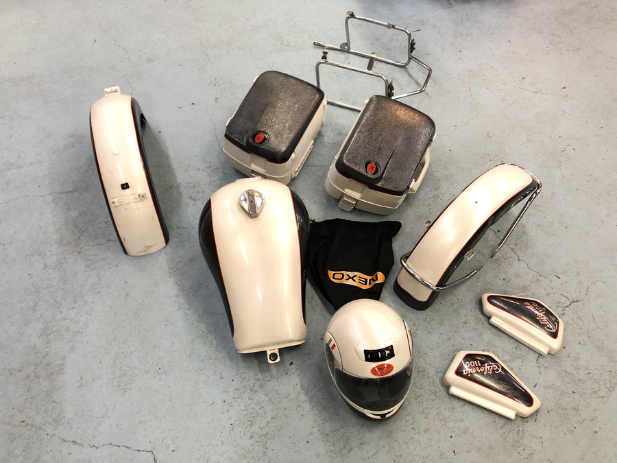 Moto Guzzi California 1100i [1995] - Lakkesett Beregnede deler Tank Tank beskyttelsesark Sett med transportør
