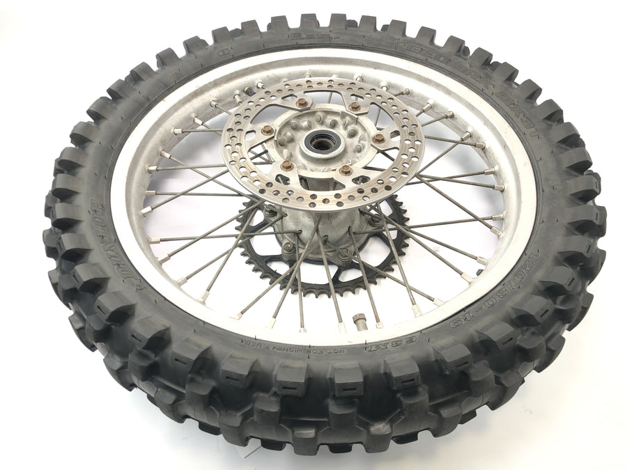 Yamaha YZ 426 F [2000] - bakhjulsfelg bakrekkedekk med bremseskive og kjedehjul