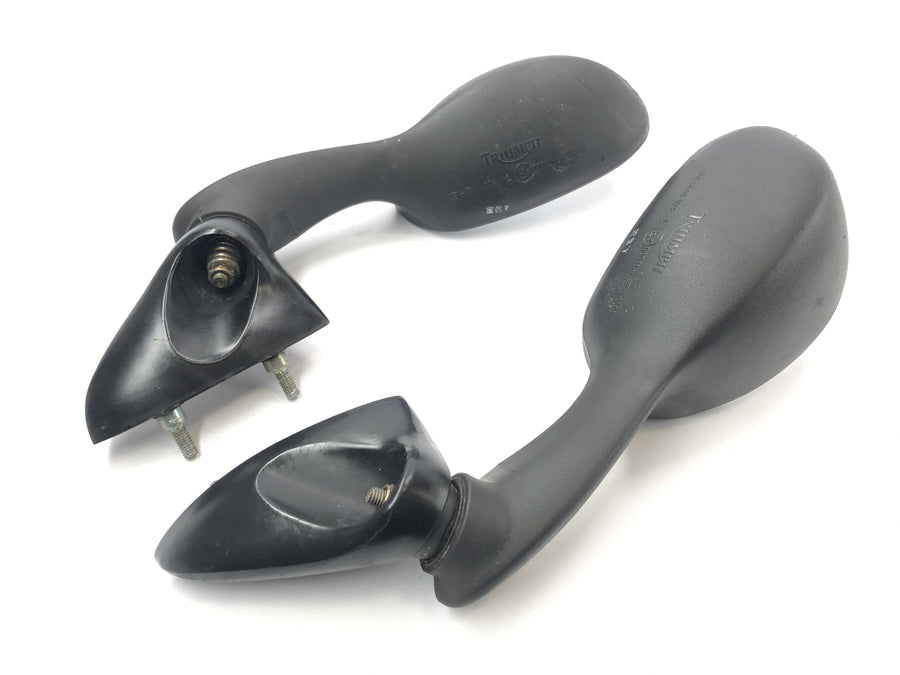 Triumph Daytona 955i T595N [2003] - Mirror Bakre speil Side Mirror Par Black Black