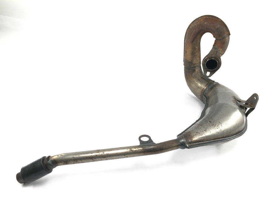 Yamaha DT 125 R DE03 [2000] - Eksosanlegg Giannelli eksosmanifold bakre lyddemper endepotte