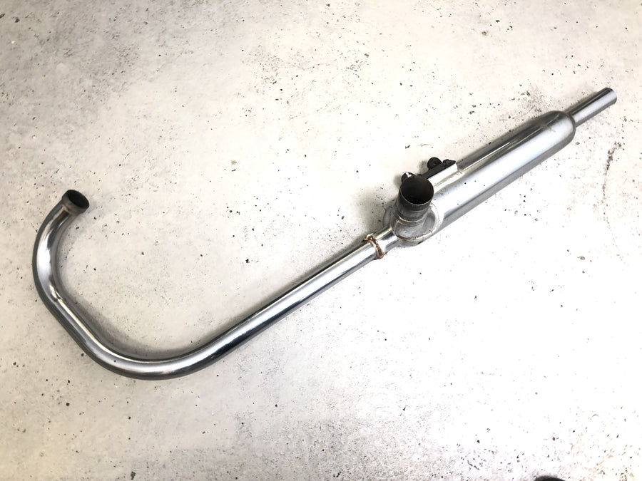 Kawasaki W 650 EJ650A [1999] - Eksosanlegg høyre, eksosmanifold, lyddemper