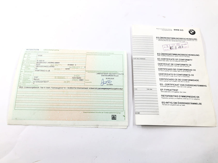 BMW K 1200 S K12S [2004] - Ramme med papirer Hovedramme motorsykkelramme