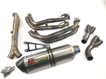 Suzuki GSX R 1000 WVB6 K6 [2006] - eksosanlegg Akrapovic komplett system baklyddemper