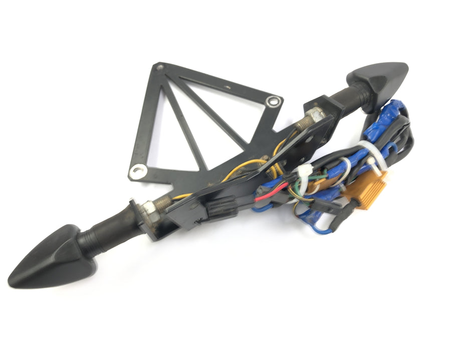 Kawasaki Z 1000 ZRT00A [2006] - Lisensplate Holder med LED -indikatorer og motstander