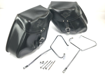 Kawasaki VN 1500 Mean Streak VN50T [2005] - Saddlebags skinnsidevesker med brakett og festemateriale