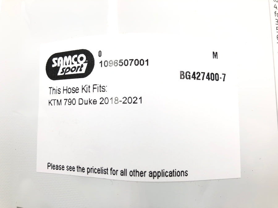 KTM 790 Duke - Radiatorslangesett svarte kjøleslanger OEM