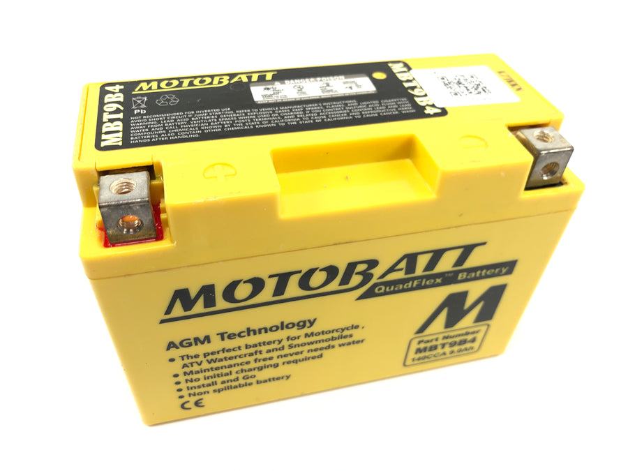 Diverse modeller - batteri AGM startbatteri QuadFlex MBT9B4 vedlikeholdsfritt