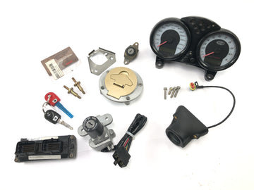 Ducati Monster SR2 800 M4 [2006] - Låsesett med startsperre tenningslås speedometer cockpit