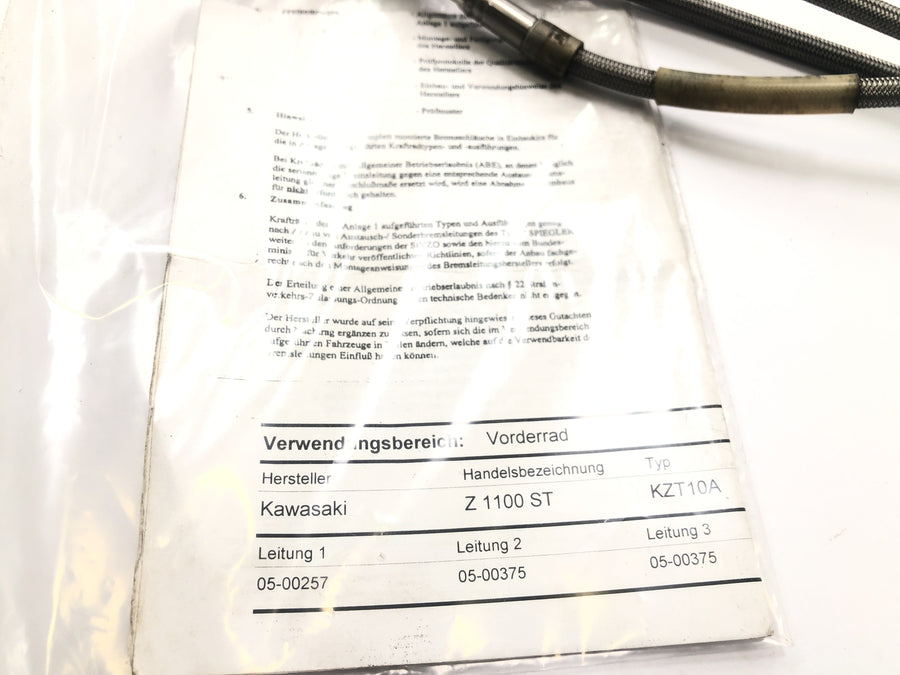 Kawasaki Z 1100 KZZ10A [1984] - Bremselinje foran med ekspertuttalelse