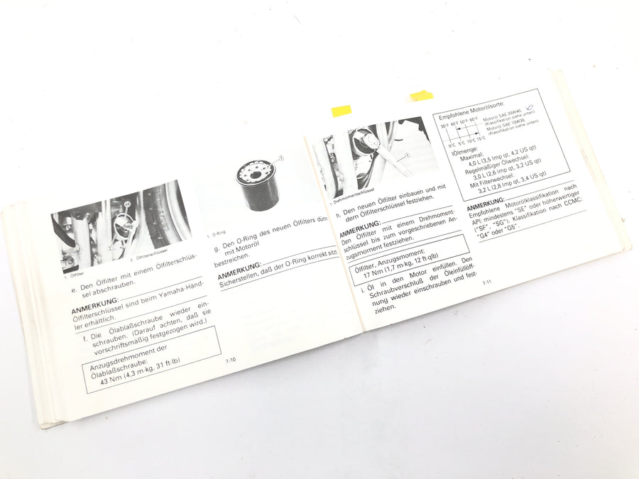 Yamaha YZF 750 R 4HN [1995] - Bruksanvisning manual bruksanvisning