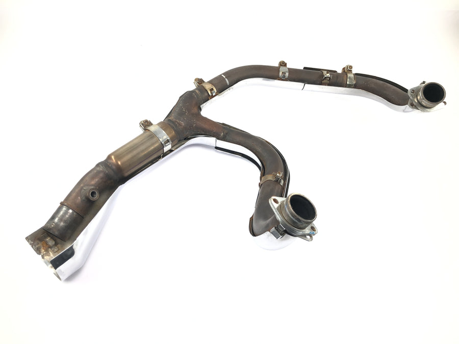 Honda VTX 1800 SC46 [2004] - Eksosmanifold eksosmanifoldrør med kromdeksler
