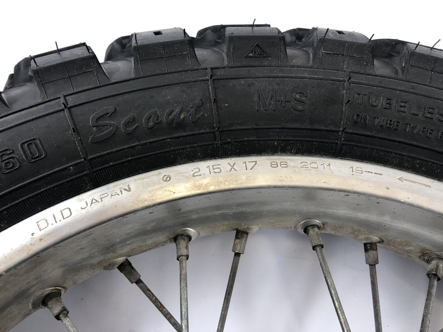 Honda XR 600 R PE04 [1993] - Bakhjulskant på baksiden av hjulet