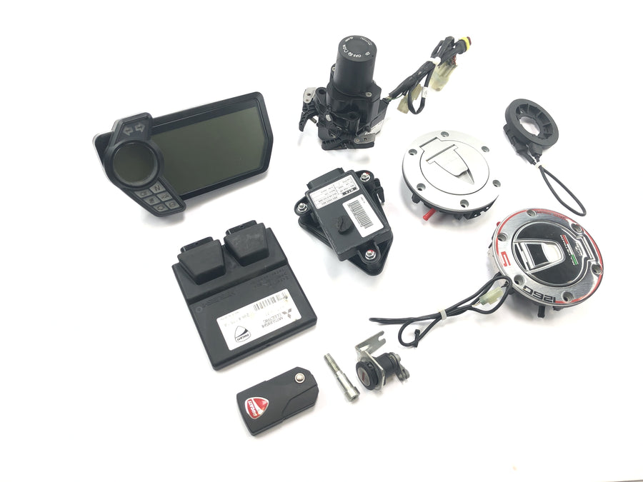 Ducati Multistrada 1200 S Touring [2009] - Låssett tenningslås startsperre ECU speedometer sensor