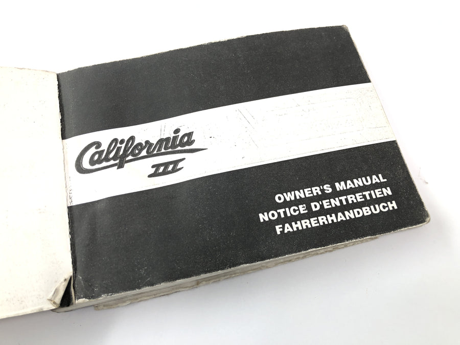 Moto Guzzi California III VY Integrale [1990] - Brukerhåndbok
