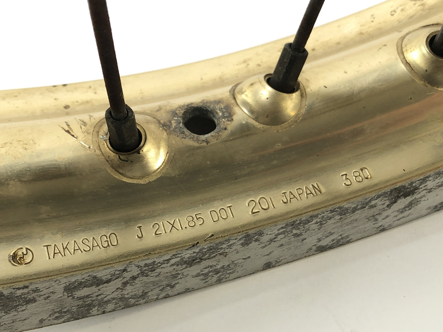 Yamaha XT 500 1U6 [1981] - Front Wheel Rim Wheel Gold