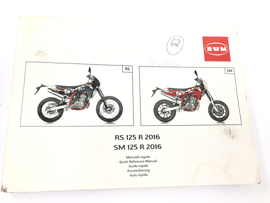 SWM SM 125 R [2018] - Bruksanvisning flerspråklig
