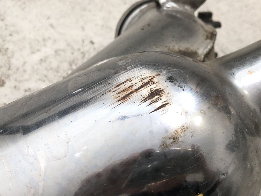 Kawasaki W 650 EJ650A [1999] - Eksosanlegg venstre, eksosmanifold, lyddemper