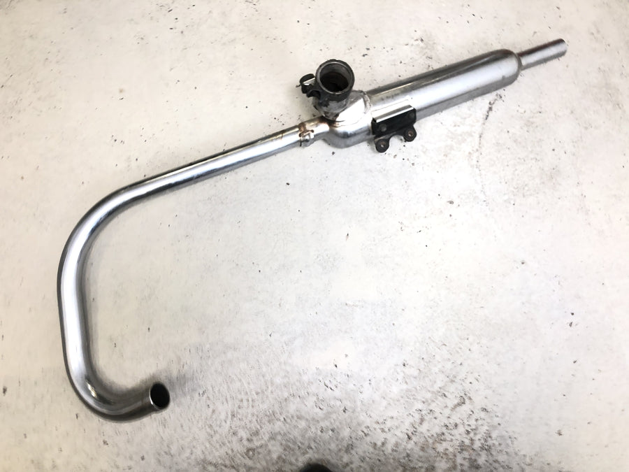 Kawasaki W 650 EJ650A [1999] - Eksosanlegg venstre, eksosmanifold, lyddemper
