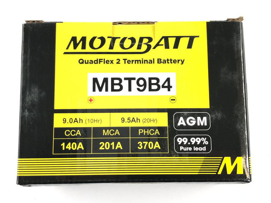 Diverse modeller - batteri AGM startbatteri QuadFlex MBT9B4 vedlikeholdsfritt