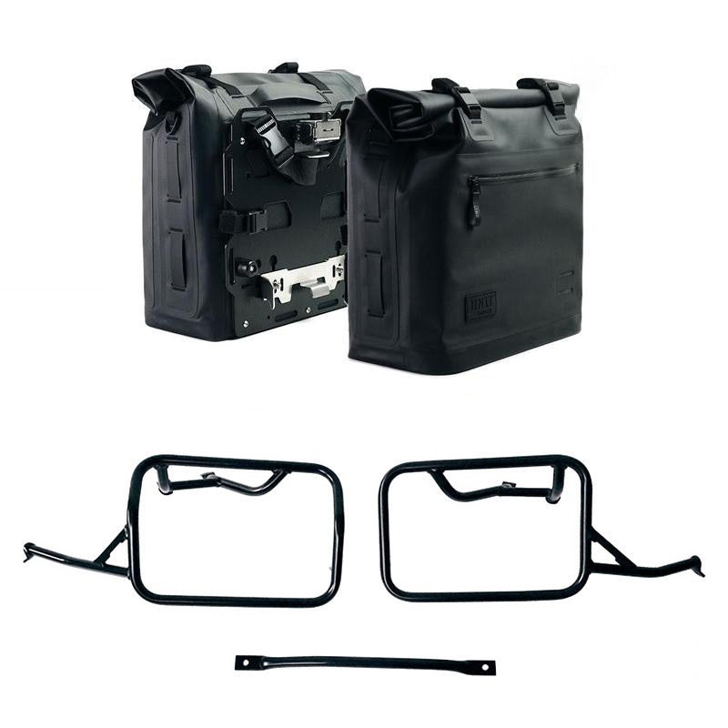 BMW R 12 nineT [2024-2026] - Zwei Khali-Seitentaschen aus TPU 35L - 45L + Paar Aluminiumplatten + Rahmen für Aluminiumtaschen