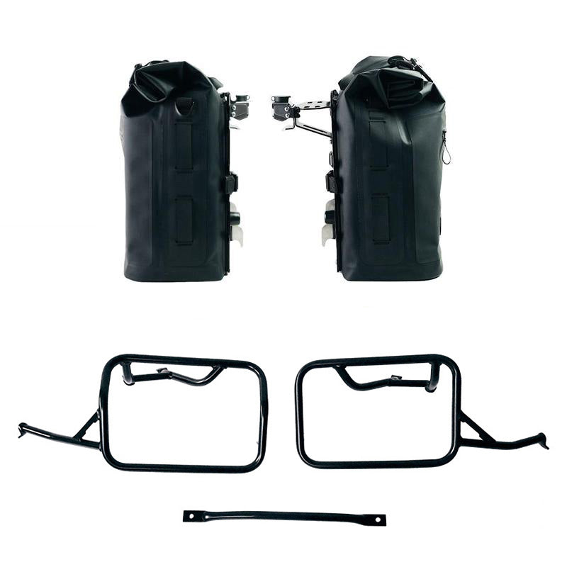 BMW R 12 nineT [2024-2026] - Zwei Khali-Seitentaschen aus TPU 35L - 45L + Paar Aluminiumplatten + Rahmen für Aluminiumtaschen