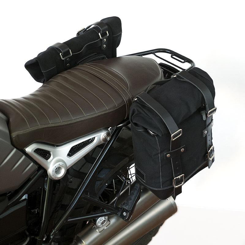 BMW R nineT 1200 Racer [2017-2020] - Zwei Seitentaschen aus Canvas + Symmetrischer Doppelrahmen
