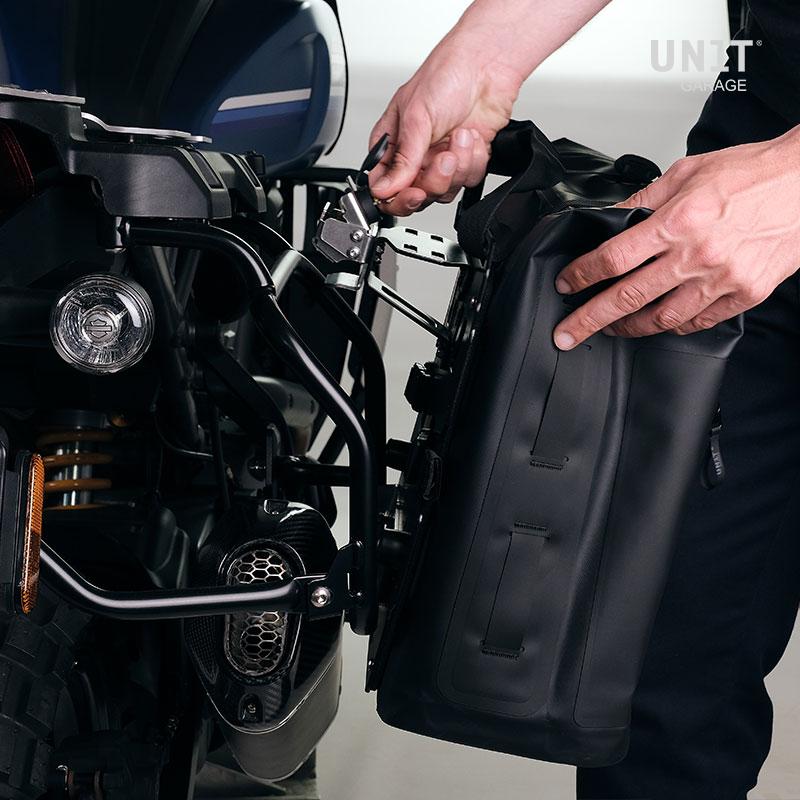 BMW R 12 nineT [2024-2026] - Zwei Khali-Seitentaschen aus TPU 35L - 45L + Paar Aluminiumplatten + Rahmen für Aluminiumtaschen