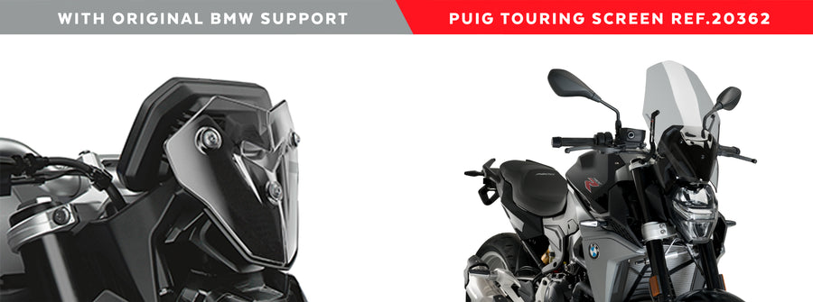 BMW F 900 R [2024] – New Generation Touring kåpevindu – tonet