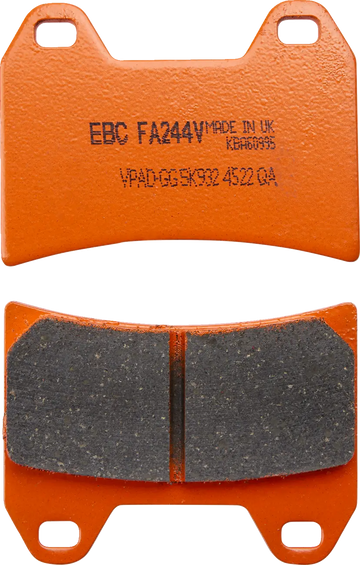 ZERO S ZF14.4 ABS Naked Street [EBC] – Halbgesinterte „V“-Bremsbeläge vorne