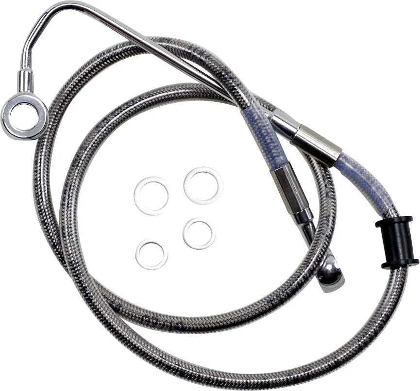 harley davidson fxsb [DRAG SPECIALTIES] - Forlenget bremselinje i rustfritt stål