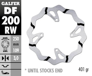 Kawasaki Klx 450 R [2012-2013, 2017-2018, 2019-2024] - BREMSSKIVE FAST BØLGE RILLET OVERSIZE – Bilde 2