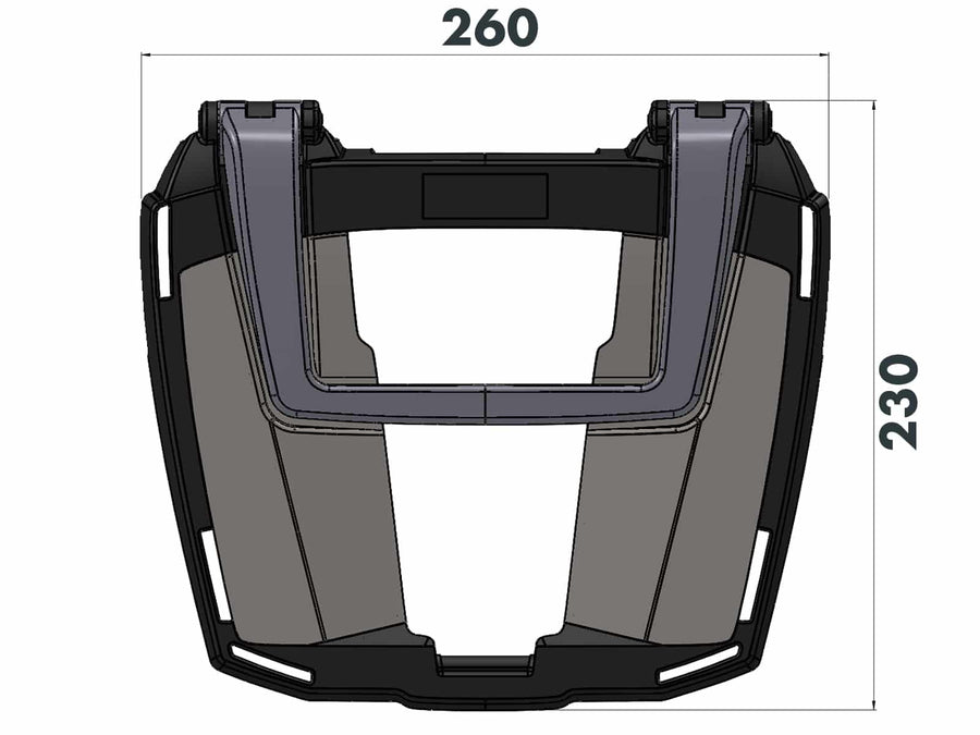 Honda CB 650 R [2024-2026] - Easyrack Topcaseträger schwarz