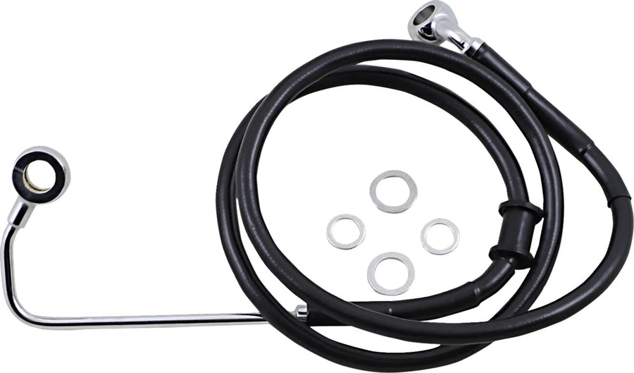 harley davidson fxsb [DRAG SPECIALTIES] - Forlenget bremselinje i rustfritt stål