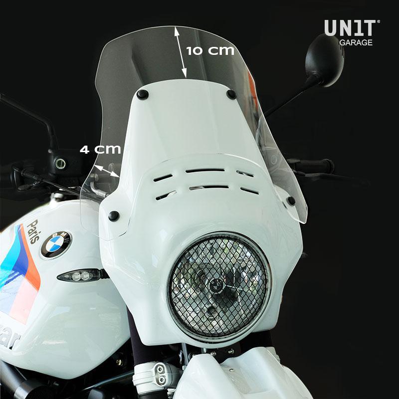 BMW R nineT 1200 Urban G/S (hoher Auspuff) [2017-2023] - Fenouil Windschutzscheibenverlängerung mit Unterstützung