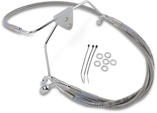 Harley Davidson Flhtcui [DRAG SPECIALTIES] - Bremselinjesett i rustfritt stål, utvidet
