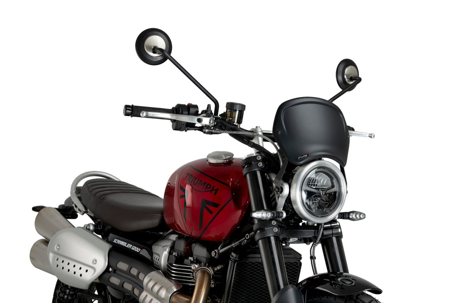 TRIUMPH SCRAMBLER 1200X [2025] – Frontpanel ABS – Matt svart