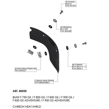 BMW F 800 GS Adventure [LEOVINCE] – varmeskjold