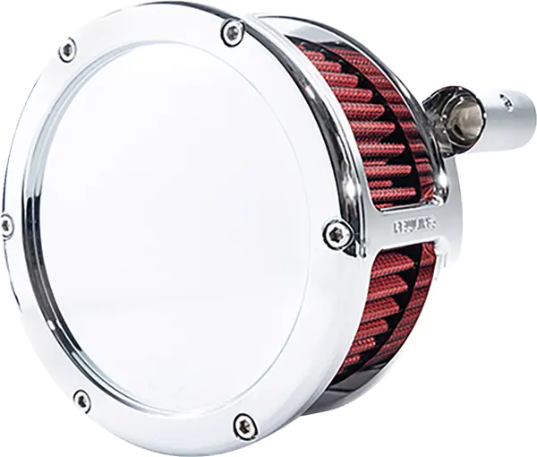 Harley-Davidson FXST 1690 Softail Standard [2012-2015] - BA Luftfilterkit – Oberfläche: Verchromt, Rot – Bild 2